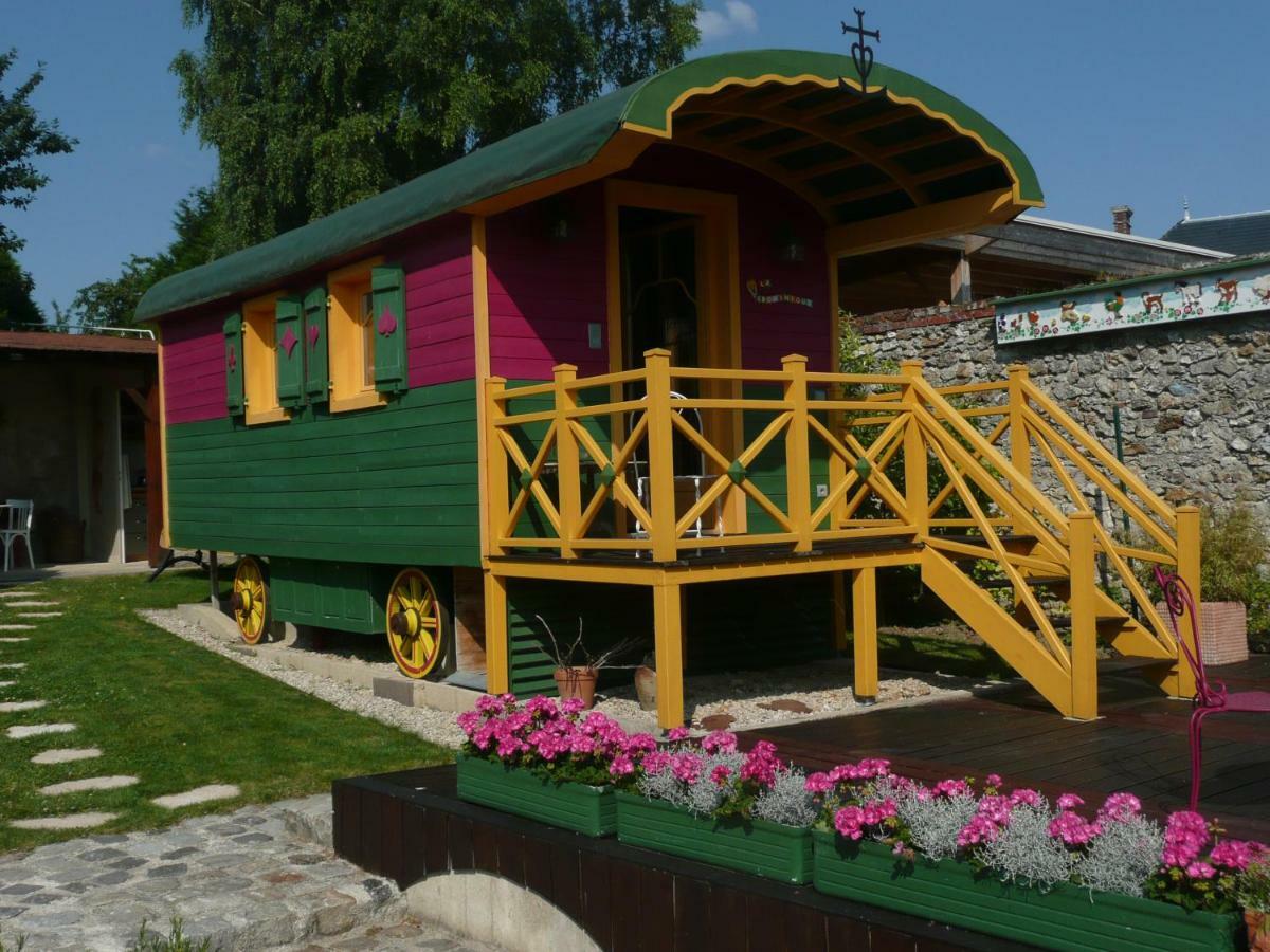 Roulotte La Dominique Bed & Breakfast Romery  Eksteriør bilde